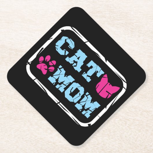 猫母 ペーパーコースター (正面)