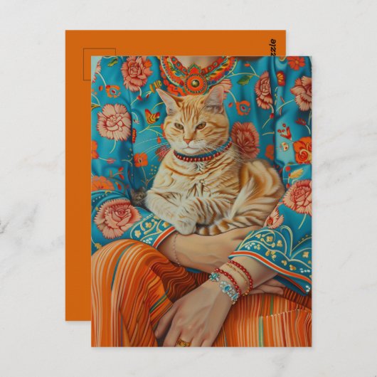 猫母 ポストカード (正面/裏面)