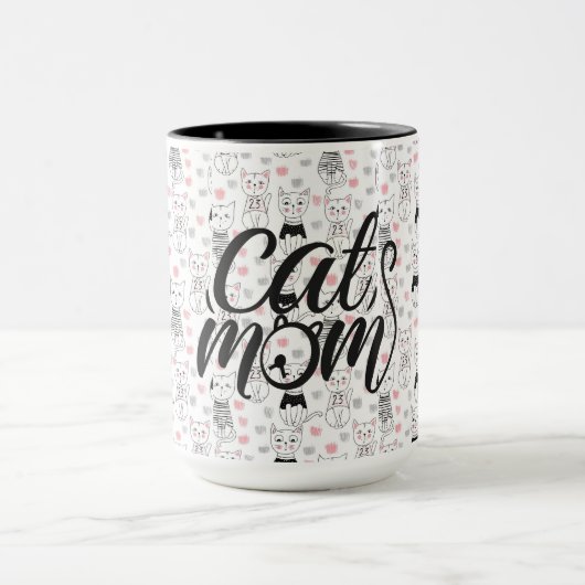 猫母 マグカップ (中央)