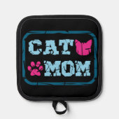 猫母 鍋敷き (正面)