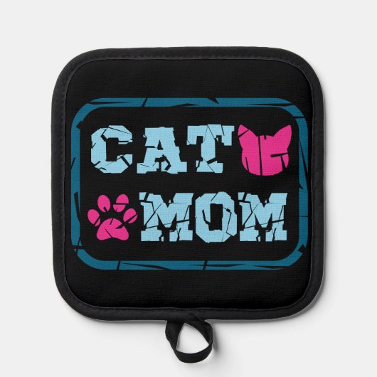 猫母 鍋敷き (正面)