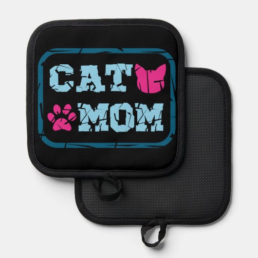 猫母 鍋敷き (正面/裏面)