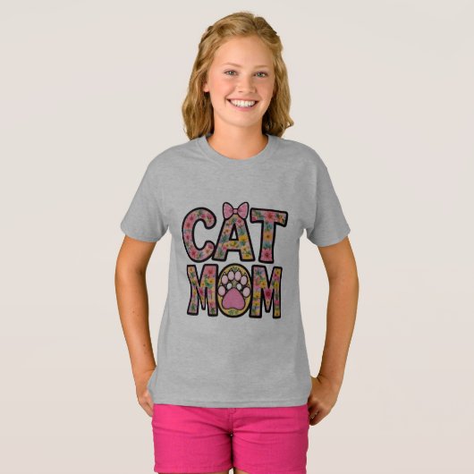 猫母 Tシャツ (正面フル)