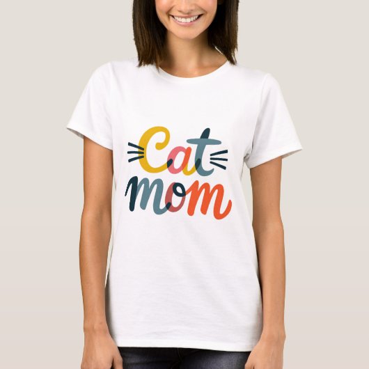 猫母 Tシャツ (正面)