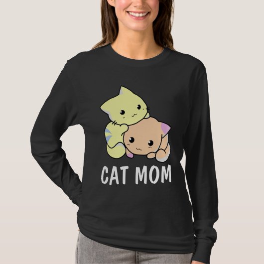 猫母Tシャツティー Tシャツ (正面)