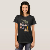 猫比較動物ペットの子猫の種類 Tシャツ (正面フル)