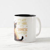 猫毛じゃなくてシャムグリッター ツートーンマグカップ (正面右)