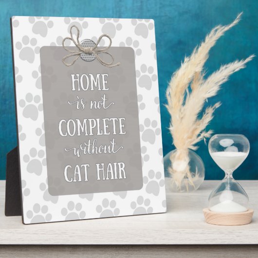 猫毛のない完全な家ではない フォトプラーク (側面)