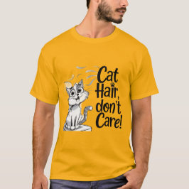 「猫毛気に猫好き!」 Tシャツ