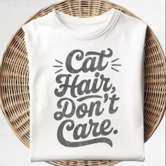 猫毛気にDont Shirt Tシャツ