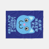 猫毛 フリースブランケット (正面(横))
