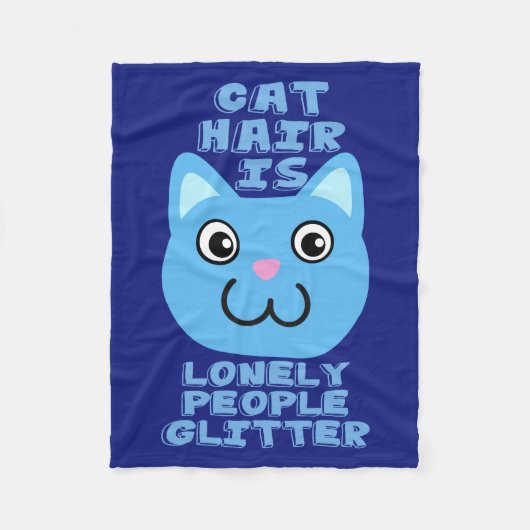 猫毛 フリースブランケット (正面)