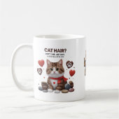 猫毛？Don'気に Mag - Purfect Gift for Cat コーヒーマグカップ (左)
