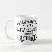 猫気にの写真おもしろいだけ コーヒーマグカップ (左)