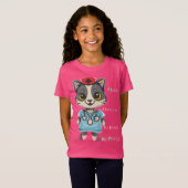 猫気にナース：私のZipファイル Tシャツ (正面フル)