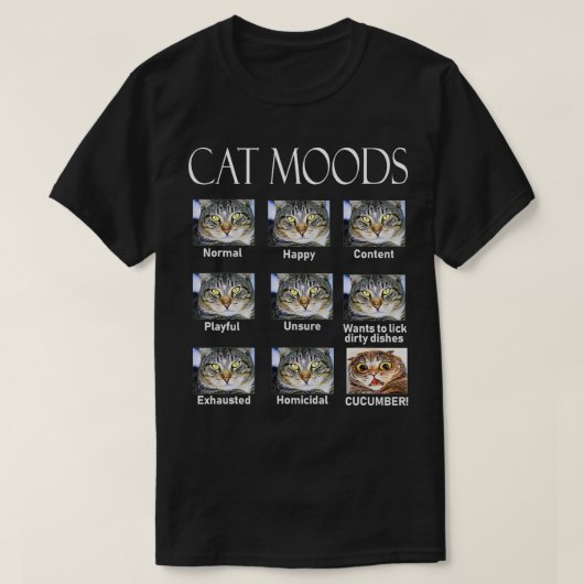 猫気分 Tシャツ (デザイン正面)