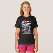 猫水中用UFOレディーシャツ Tシャツ (正面フル)