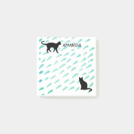 猫水彩デザインカスタムpost it note ポストイット
