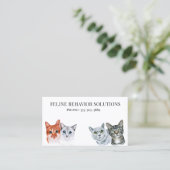 猫水彩事業 名刺 (スタンド正面)