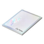 猫水彩虹の動物猫好き ノートパッド (回転)