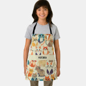 猫水色のパタカスタムーン エプロン (インサイチュ)