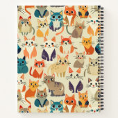 猫水色のパタカスタムーン ノートブック (裏面)