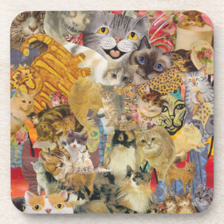 猫沢山のコースター コースター