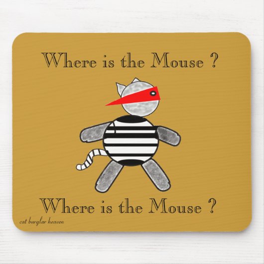 猫泥棒マウスパッド マウスパッド (正面)