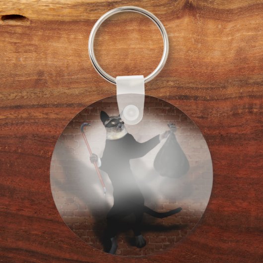 猫泥棒 キーホルダー (正面)