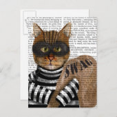 猫泥棒 ポストカード (正面/裏面)