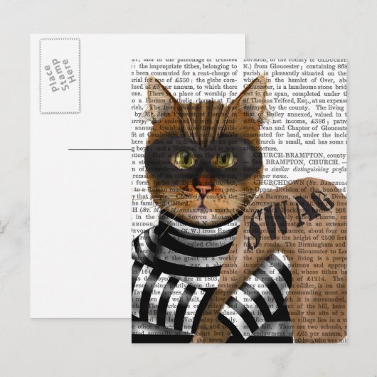 猫泥棒 ポストカード (正面/裏面)