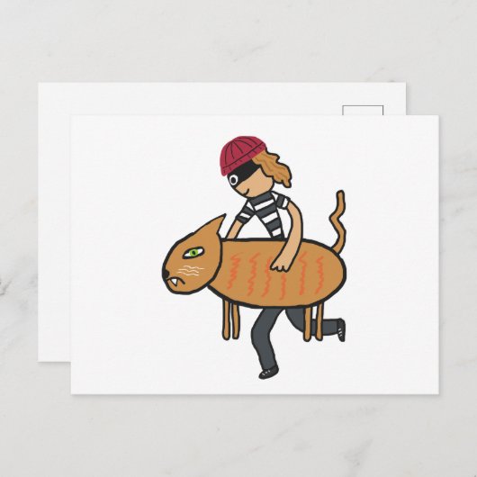 猫泥棒 ポストカード (正面/裏面)