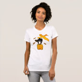 猫注意ハロウィンTシャツ - 猫バカママ！ Tシャツ (正面フル)
