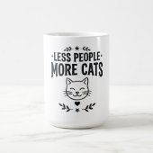 猫派なヴィンテージ風 猫デザイン コーヒーマグカップ (中央)