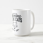 猫派なヴィンテージ風 猫デザイン コーヒーマグカップ (正面右)