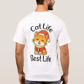 猫派必見のTシャツ 猫が好きすぎる人へ Tシャツ (裏面)