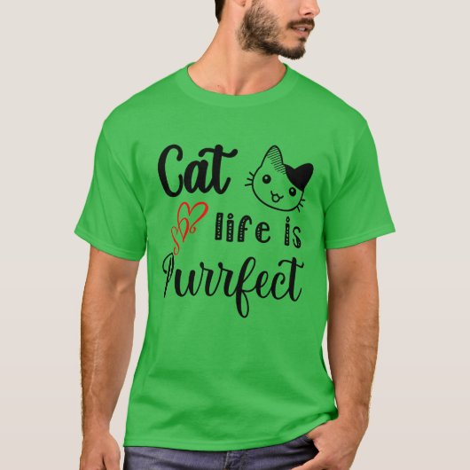 猫派必見!猫+ペット+動物の名言 少年 Tシャツ (正面)