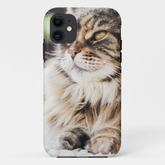猫深い考え Case-Mate iPhoneケース (裏面)