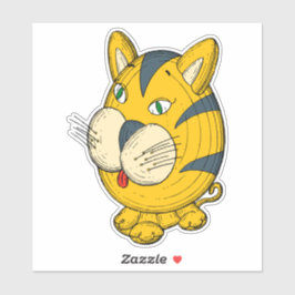 猫漫画クリップアート シール