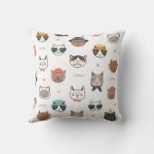 猫漫画パターン クッション (裏面)