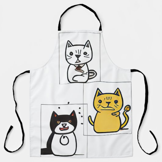 猫漫画 エプロン (正面)
