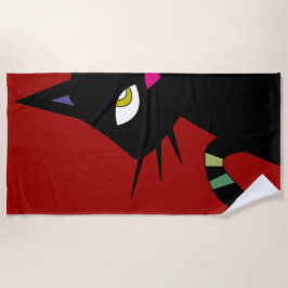 猫漫画 ビーチタオル