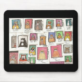 猫漫画 マウスパッド (正面)