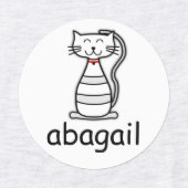 猫漫画 ラベル (デザイン1)