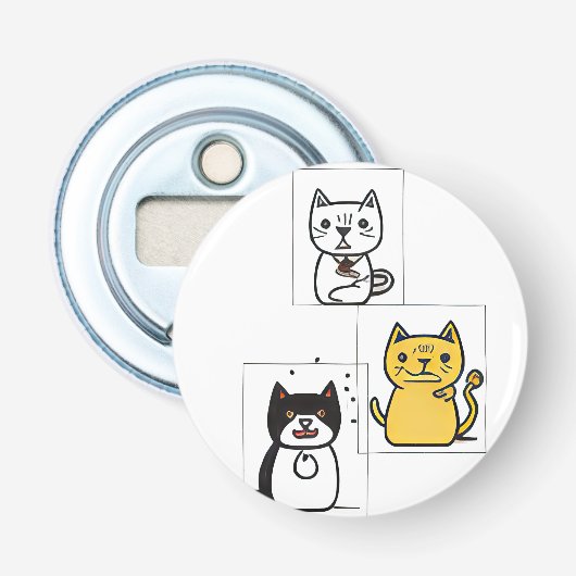 猫漫画 栓抜き (正面)