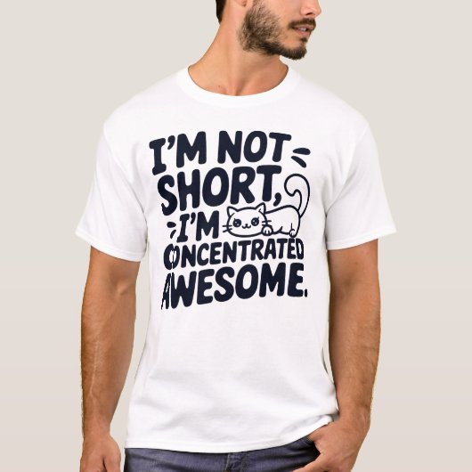 猫濃縮して短くはない素晴らし Tシャツ (正面)