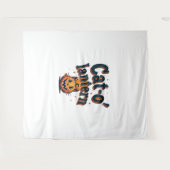 猫灯篭 タペストリー (正面(横))