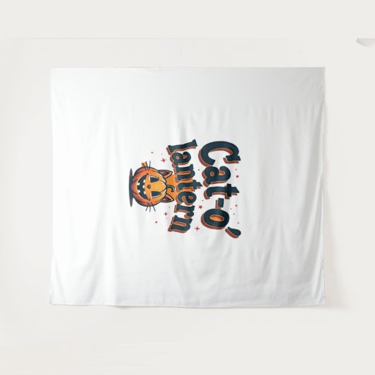 猫灯篭 タペストリー (正面(横))