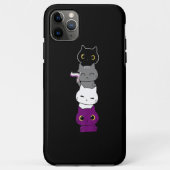 猫無性プライドかわいいエースフラッグ動物ペット好き Case-Mate iPhoneケース (裏面)