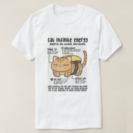 猫無限エネルギーバタートースト Tシャツ